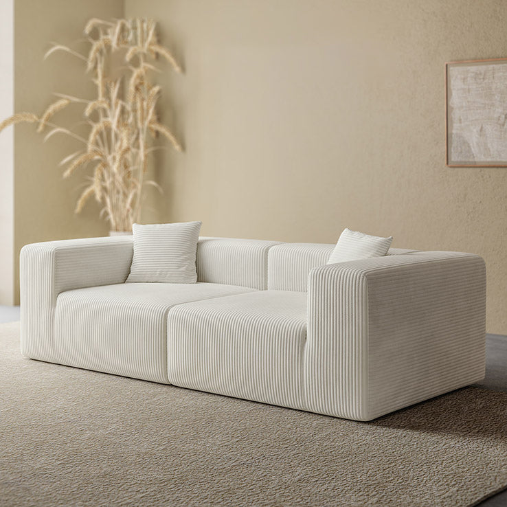 Compressed Corduroy Sectional Couch