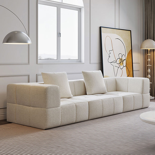 White Modular Compressed Sectional Sofa