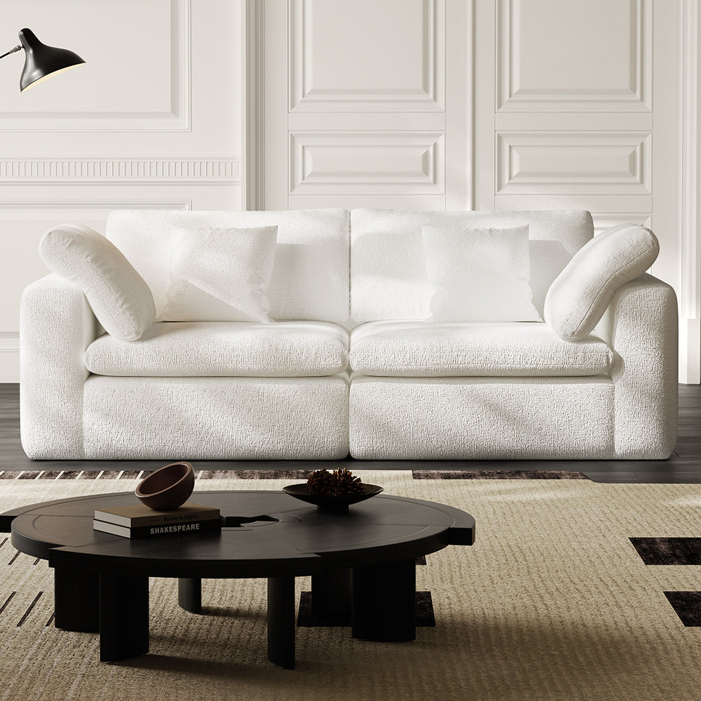 Lkikos 2-Seater Cloud Couch – front view