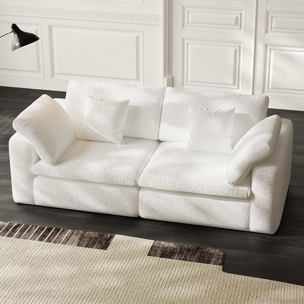 Lkikos 2-Seater Cloud Couch – side angle view