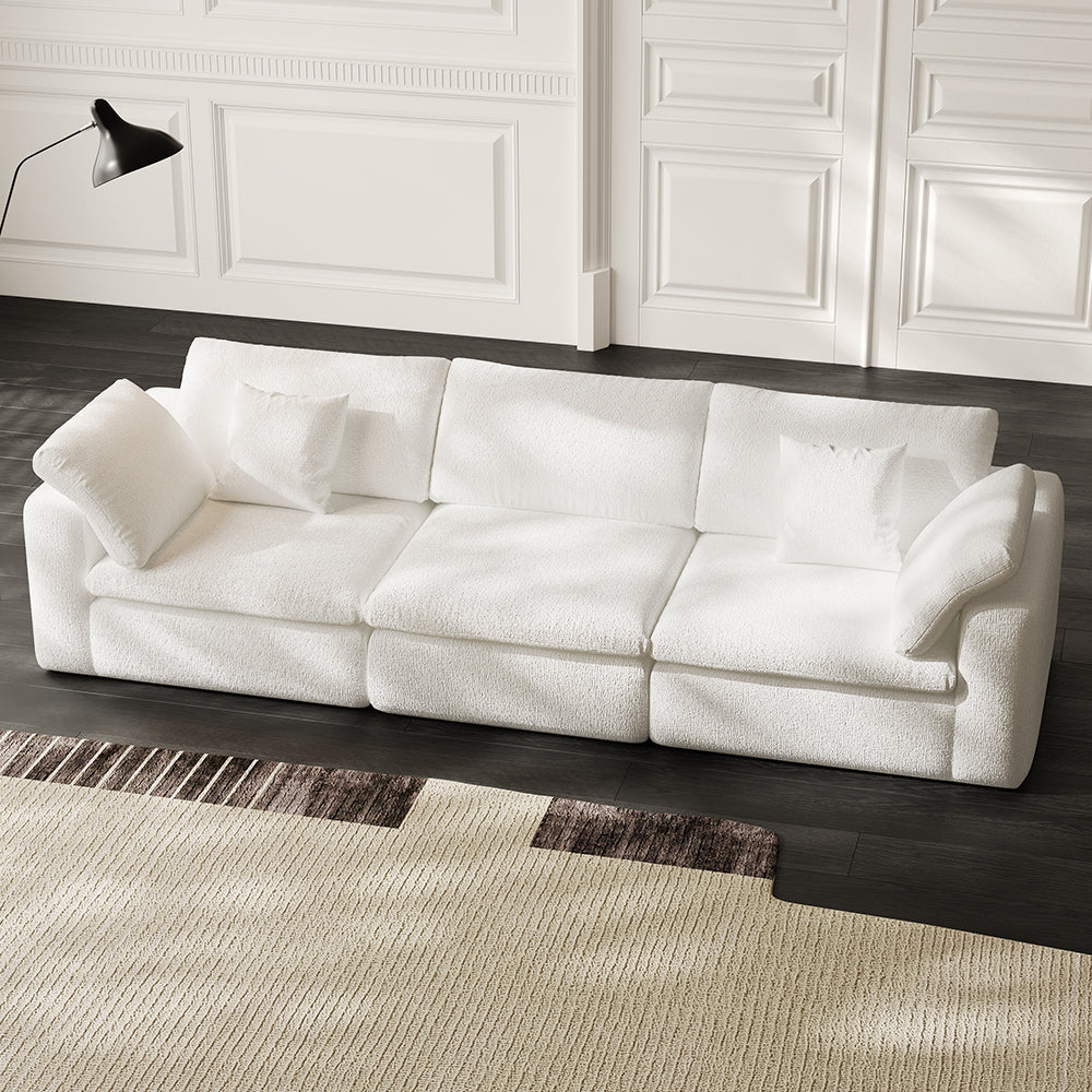 Lkikos 3-Seater Cloud Couch – side angle view