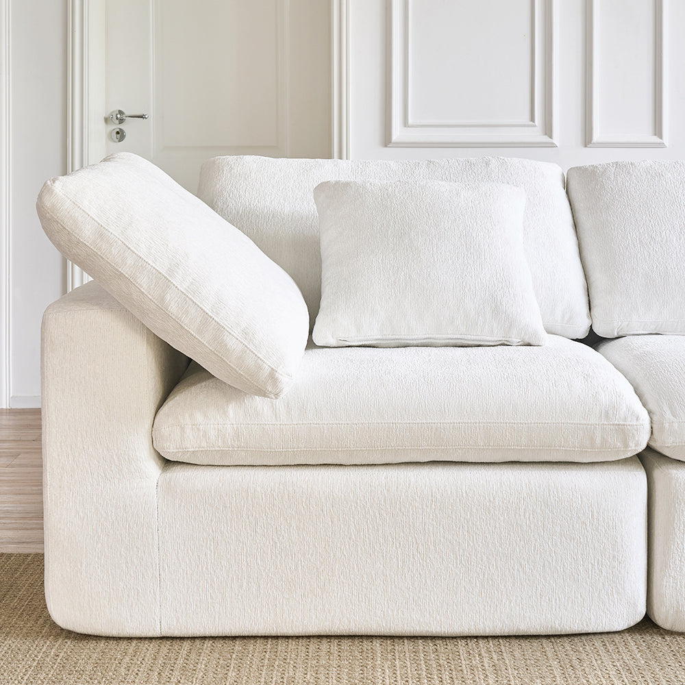 Lkikos Cloud Sofa with deep seat and oversized plush cushions